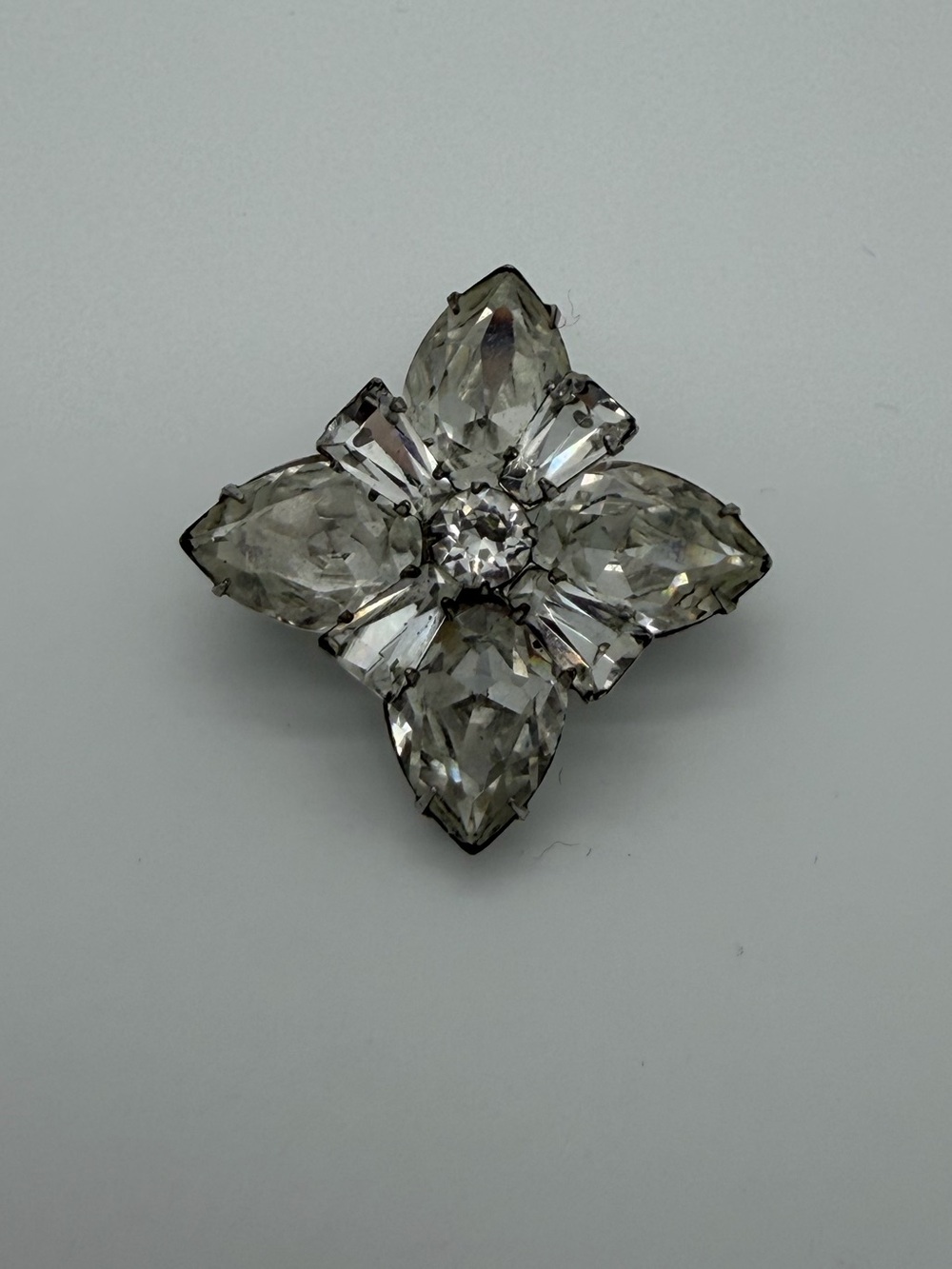 Vintage Albert Weiss Crystal Brooch